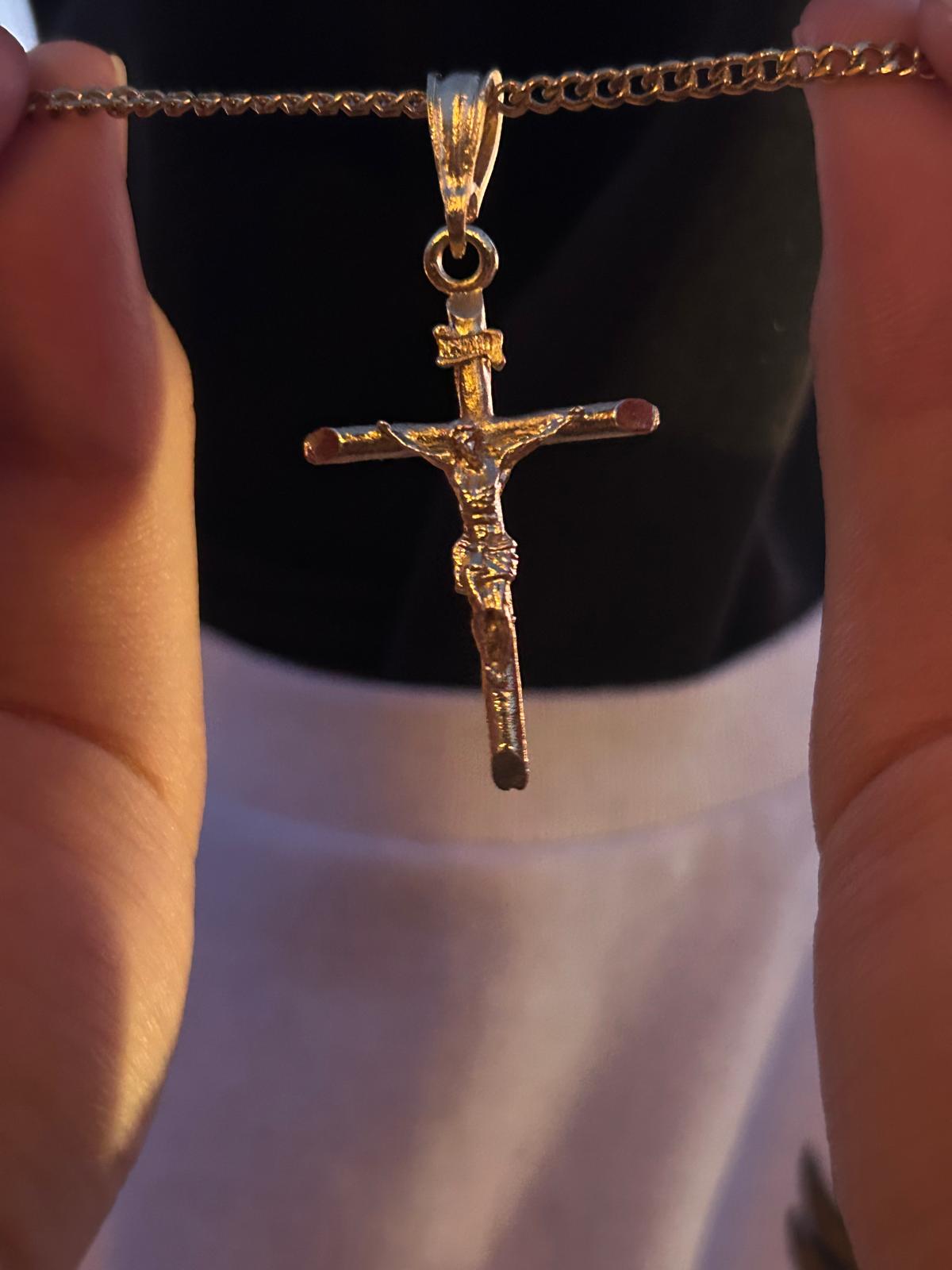 “GOLDEN REDEEMER” Crucifix Pendant – 14K Gold-Plated